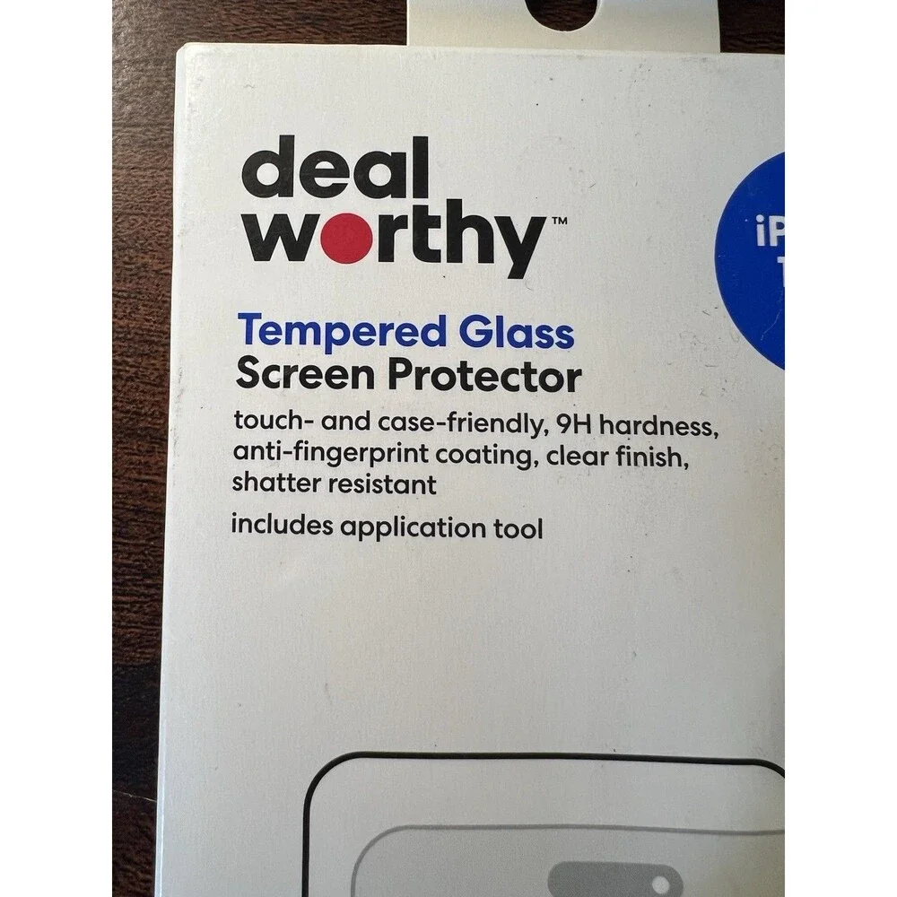 Deal Worthy Tempered Glass Screen Protector For iPhone 15 Pro Max